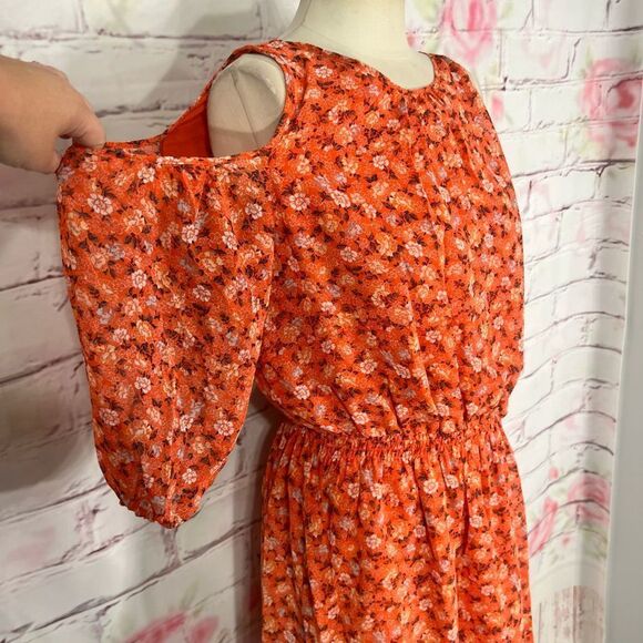 Max Studio nwt cold shoulder bohemian print sundress - Picture 3 of 11